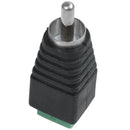 4 pcs RCA Plug to AV Connector CCTV Screw Connector Balun Black & Green