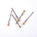 5X/set 3mm*5mm Shank Polishing Brass Wire Wheel Brushes Rotary Cleaning Tool Z