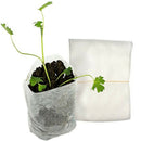 500pcs Plant Fiber Nursery Pots Seedling Raising Bag Plants Holder Garde HNA