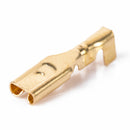 100X 2.8mm Brass Crimp Female Spade Connector Terminal Insulated Sleeve 22~16AWG