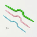 Stainless Steel Straight Circular Knitting Needles Crochet Hook Weave Tools