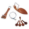 4/4 Violin Parts Accessories Chin Rest Tailpiece Fine Tuner Tuning Peg Tail