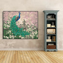 Painting By Numbers Kit DIY Peafowl Digital Oil Canvas Wall Art Home Decor A