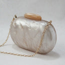Fashion Wallet Women'S Acrylic Cute Round Evening Dress Bag Women'S Beige S
