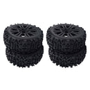 4xRC Car Wheel Rim Tyres 1/8 RC Truggy Truck Accessory Climbing Rock Crawler