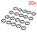 20x  DIY 25mm Black Keyring Keychain Split Ring Chain Key Rings  Jewelry