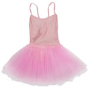 Girl Ballet Dance Dress Gymnastic Leotard Straps Tutu 7-8 Yrs (Pink)