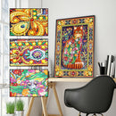 5D DIY Special Shaped Diamond Painting Cat Cross Stitch Mosaic Craft Kit