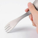 Pure Titanium Outdoor Camping Picnic Hiking Cookware Backpack Spork Spoon For L1