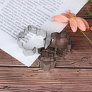 3Pcs/Set Flower Cookies Cutter  Biscuit Cake Decorating Mold Mould OZ