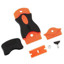 100 Pcs Car Offroad Diy Plastic Double Edged Razor Blades & 2 Pc Scraper Re