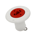 Deck Filler For FUEL 38mm (1.1/2") Socket White Nylon Red CAP Boat Motorhome