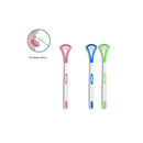 Tongue Cleaner Soft Dental Care Brush Oral Clean Bad Breath Scraper Handle PTM