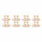 8Pcs Car Interior Clip Earphone Cable Clip Arrangement Panel Clamp(Beige)