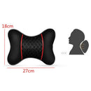 2Pcs New Pu Leather Car Seat Head Neck Rest Cushion Pad Headrest Pillow U1O3