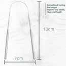 Stainless Steel Tongue Scraper Cleaner Fresh Breath Coated Tongue Tool T3Q2
