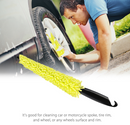 Vehicle Car Motorcycle Wheel Tire Rim Scrub Brush Cleaner Washing Cleaning New