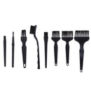 8pcs Black Non Slip Handle PCB Rework ESD Anti Static Dust Brush S4I8