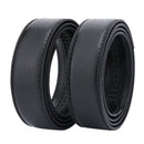 Men's Leather Belt Headless Double-sided Lychee strip Automatic'Buckle Waistb ES