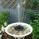 Solar Powered Fountain Pool Lake Pond Mini Water Fountain Pump Garden DecorB Gw