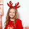 Creative Xmas Bow Antler Headband Hair Hoop Girl Decor Party Costumes Prop