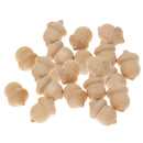 50 Pieces Natural Wood Acorn DIY Natural Wooden Acorn for Arts Crafts Kid