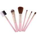 6pcs Cosmetics Brushes Power Blush Eyebrow Powder Eye Shadow Lip Brushes