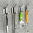 4 Pack of Self Adhesive Hooks,Hat Towel Robe Coat Stick-up Stainless Steel  W3N6