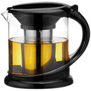 1800Ml Large Glass Tea Pot for Puer Tea Party Oolong with Stainless Steel T J1M5