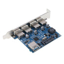 PCI-E to 4 Ports USB 3.0 Expansion Card, Interface USB 3.0 4-Port Express Card