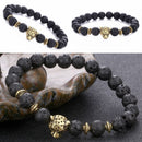 Natural weathering /volcanic/azurite agate Stone Beads leopard Head Bracelet Top