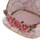 Retro Rose Flower Jewelry Storage Box Wedding Home Table Art Decoration Box