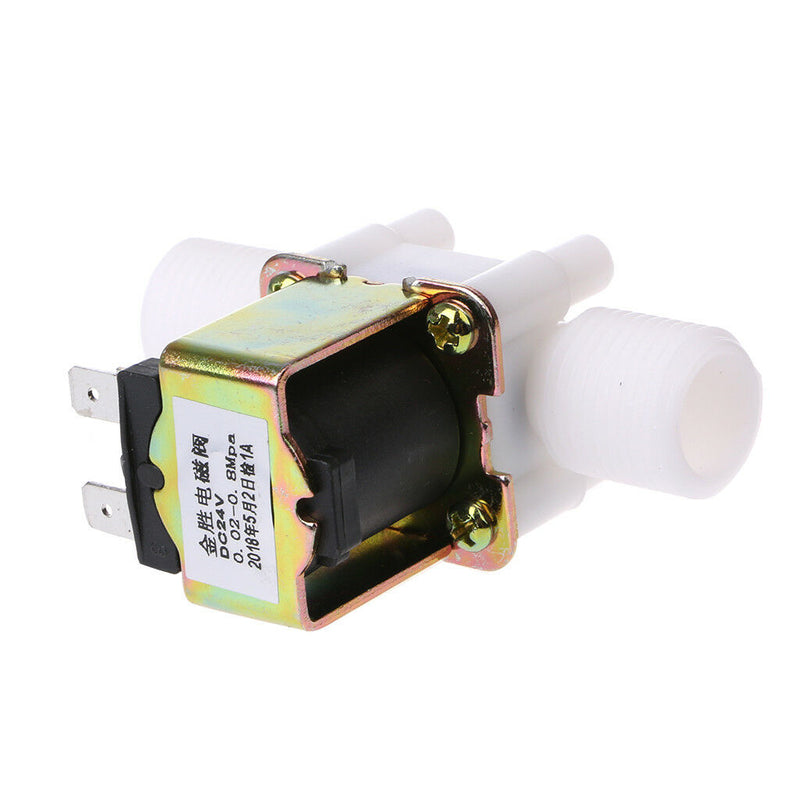 1/2" DC 24V Electric Solenoid Valve Magnetic Water Air Inlet Flow Switch N/C