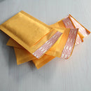 10X 90*130+40mm Kraft Bubble Bag Padded Envelopes Mailers  Yellow  Gw