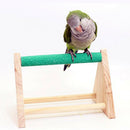 Wooden Parrots Perch Tabletop Grinding Bird
