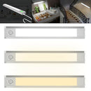 USB Rechargeable PIR Motion Sensor Closet Three Color LED Night Light Lamp ST975