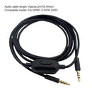 Audio Cable Home Gaming Headset Braided With Mute Function For GPRO X G233 G433