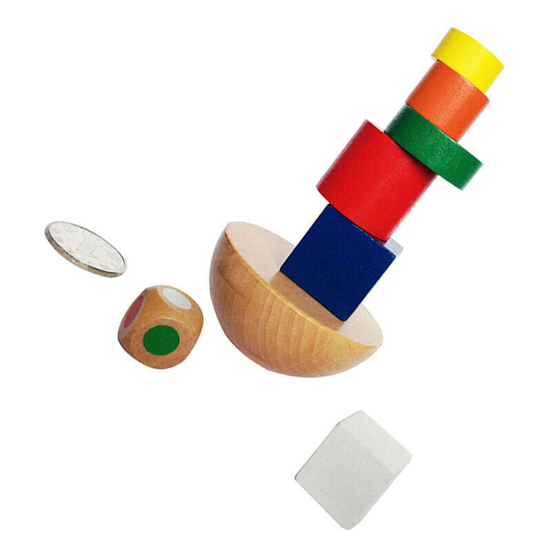 Wooden Balancing Game Children Puzzle Education Buliding Blocks Creative To B3G4