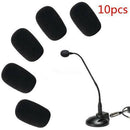 10Pcs Microphone Headset Windscreen Sponge Foam Mic Cover Protector 30x8MM