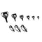 9pcs Stainless Steel & Ceramic Heavy Duty Boat Fishing Guides with Tip Tops