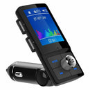 Bc45 Dual Usb Charger Lcd Bluetooth Fm Transmitter Wireless Modulator Hands E7G5