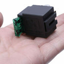 Fused On/Off Automotive Fused Relay 12V 30A 4-Pin Normally Open Car Bike,bl