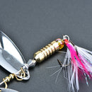 7g fishing lure spoon bait ideal for bass trout perch pike rotating fishing FT