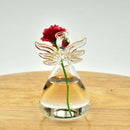 6 Pieces Terrarium Vase Angel Shape Hanging Vase Flower Plant Hydroponic