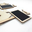 10pcs Bird Design Wooden Blackboard Message Chalkboard With Stick For Party