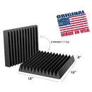 6 Pack Acoustic Foam Wedge 30 X 30 X 5 cm Studio Soundproofing Panels X6I1