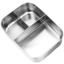 Portable 3 Grid Stainless Steel Lunch Box Tableware Food Container Single L