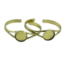 8 Pieces Brass Wristband Fashionable Adjustable Valentine's Gift