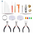 32Pcs Jewelry Making Supplies Repair Kit With Jewelry Pliers And Beading Wi G8K9