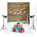 Christmas Element Photography Background Backdrop Cloth Desk Table Studio Video